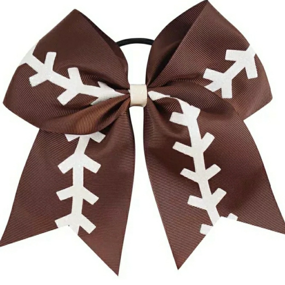 Beautiful 7 inch Football Hair Bow